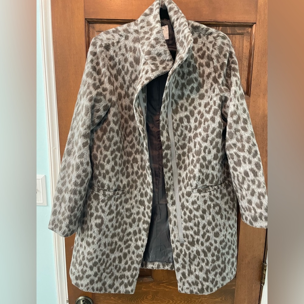 Leopard print coat
